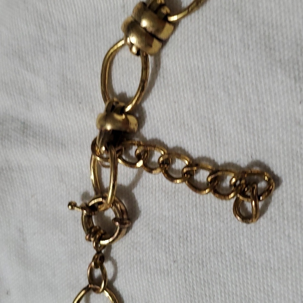 J.CREW Gold Tone FAN FRINGE Statement Necklace - Picture 4 of 6
